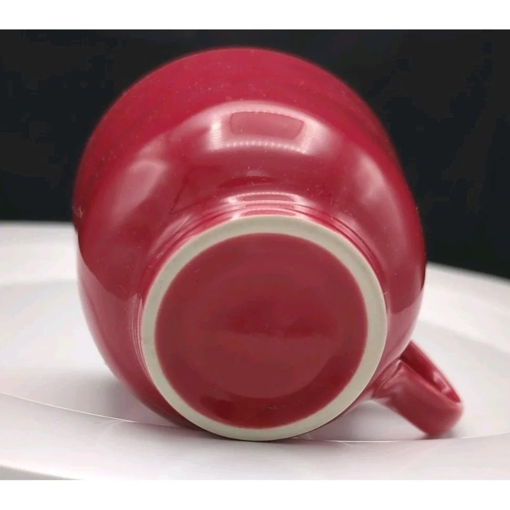 Homer Laughln Fiesta Tableware Fiestaware Cup Red Faintly Incised HLC fiesta USA